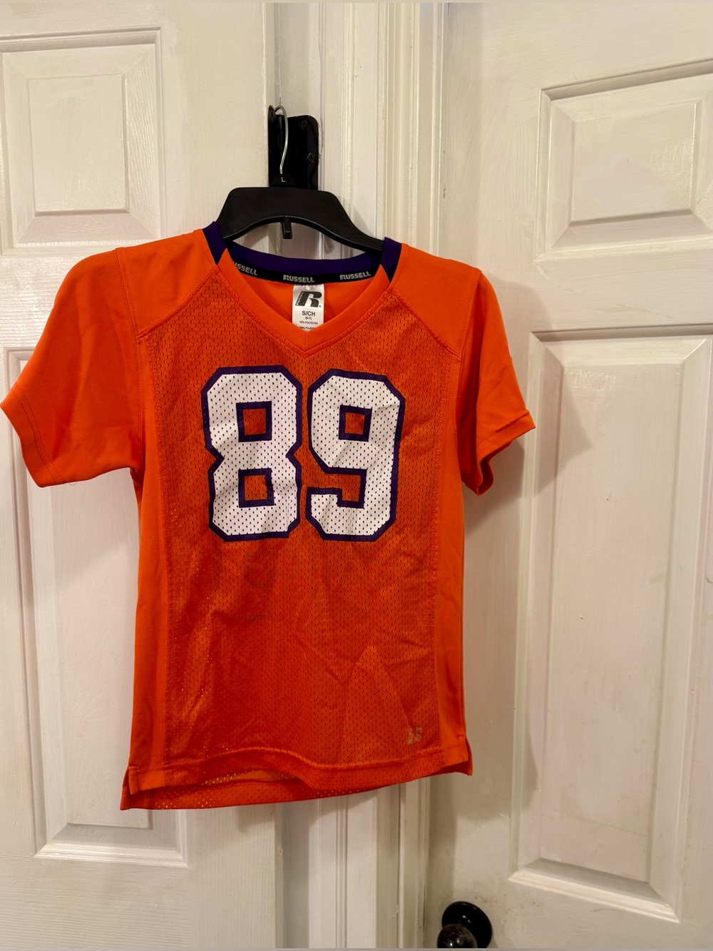 New Never Worn Clemson Tiger Youth Russell Football Jersey Size Small